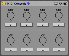 MIDI Controls max for live plugin
